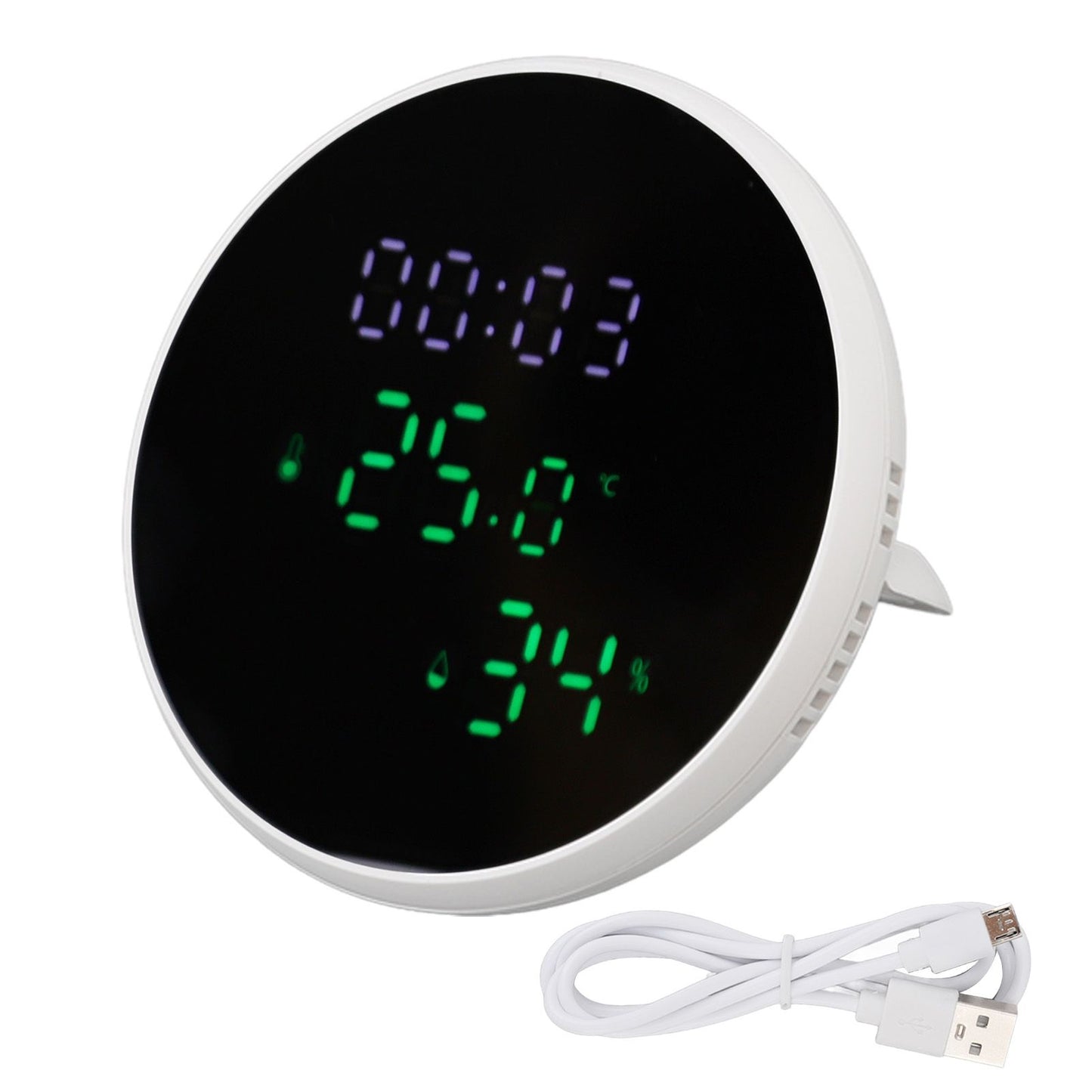 WiFi Thermometer Hygrometer High Accuracy Voice Control Smart Temperature Humidity Sensor with LED for Homes V1294-YM0512-3111220290011