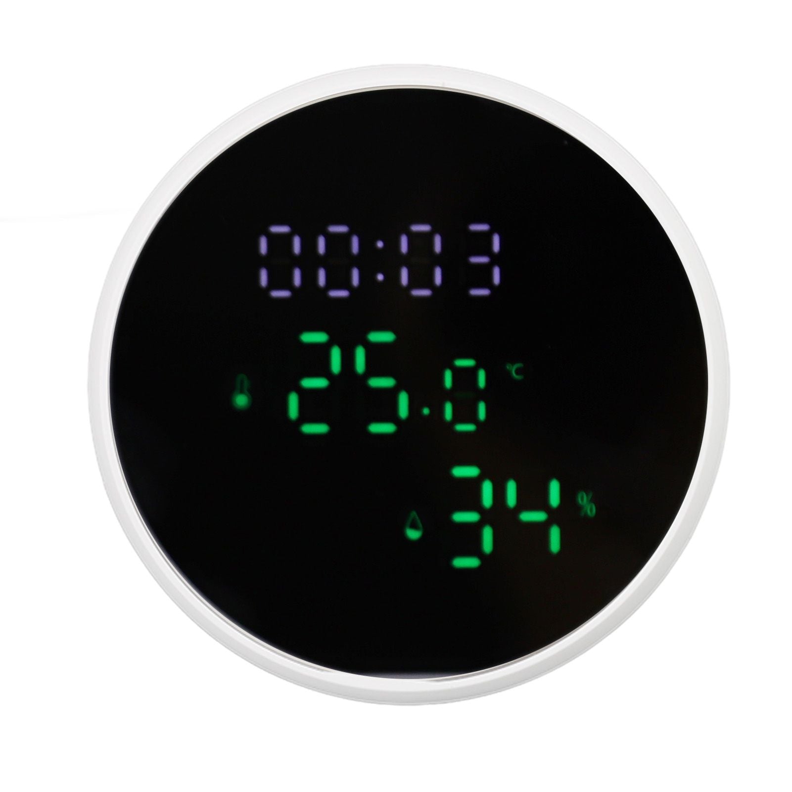 WiFi Thermometer Hygrometer High Accuracy Voice Control Smart Temperature Humidity Sensor with LED for Homes V1294-YM0512-3111220290011
