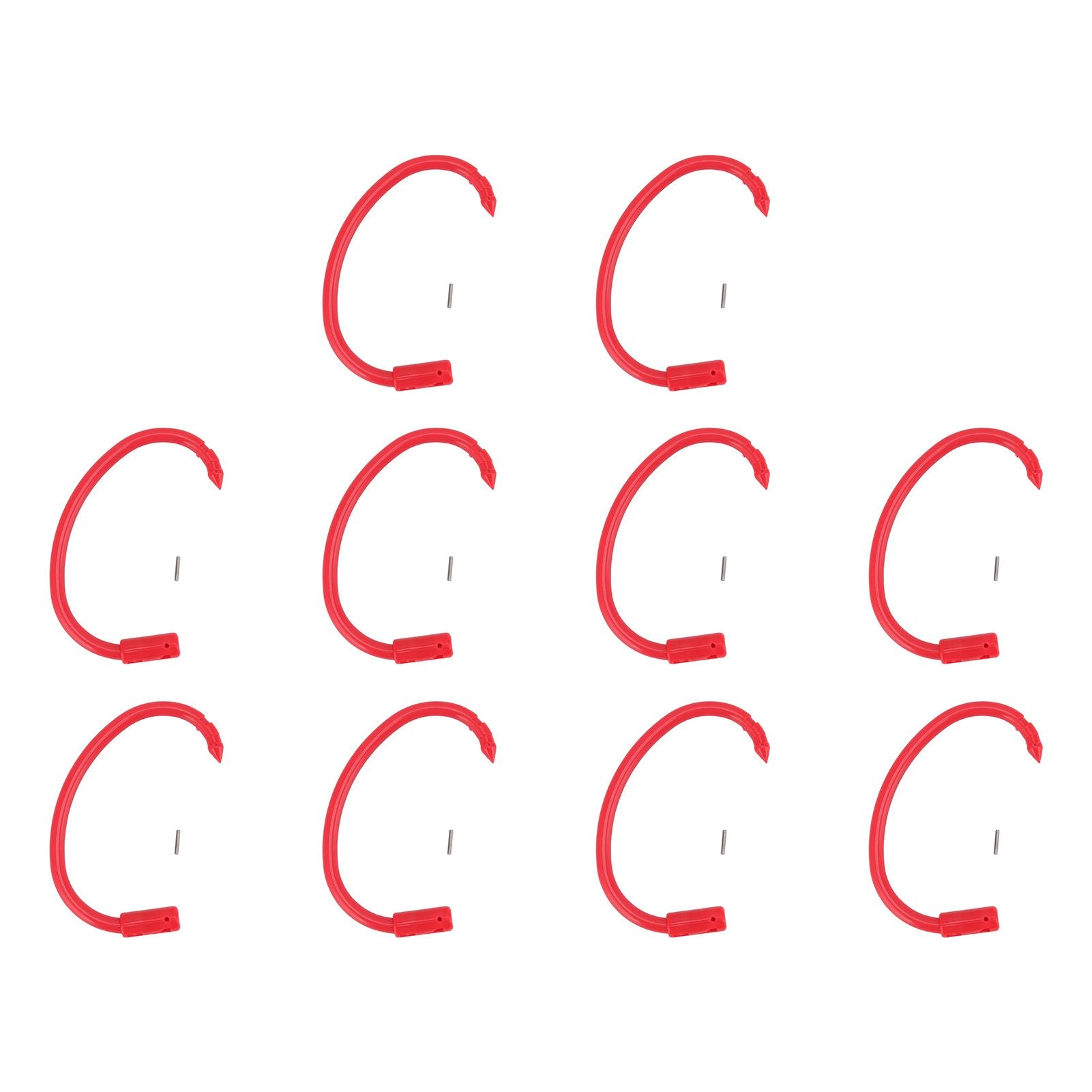 10 PCS Plastic Cow Nose Ring Large Cattle Breeding Nose Ring Livestock Nose Traction Rings V1294-YM0512-3111220290511