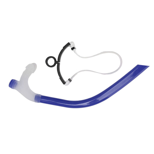 Swimming Snorkel Reduced Drag Silicone Swimming Breathing Tube with Adjustable Head Brace for Snorkeling V1294-YM0512-3111220290612