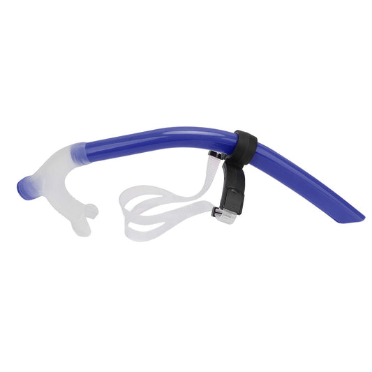 Swimming Snorkel Reduced Drag Silicone Swimming Breathing Tube with Adjustable Head Brace for Snorkeling V1294-YM0512-3111220290612