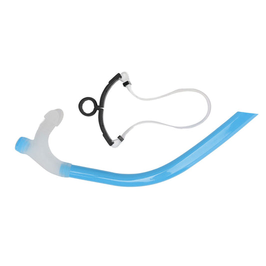 Swimming Snorkel Reduced Drag Silicone Swimming Breathing Tube with Adjustable Head Brace for Snorkeling V1294-YM0512-3111220290614