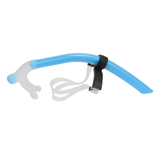 Swimming Snorkel Reduced Drag Silicone Swimming Breathing Tube with Adjustable Head Brace for Snorkeling V1294-YM0512-3111220290614