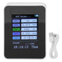 Indoor Air Quality Monitor for TUYA WiFi Smart PM2.5 Formaldehyde Testing 7 in 1 Calendar Time Function Air V1294-YM0512-3111220291512