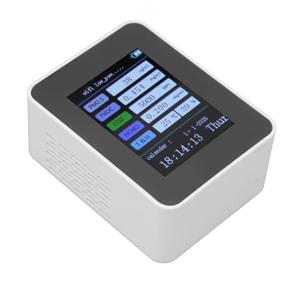 Indoor Air Quality Monitor for TUYA WiFi Smart PM2.5 Formaldehyde Testing 7 in 1 Calendar Time Function Air V1294-YM0512-3111220291512