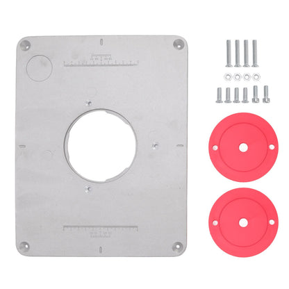 4-17/32in Aluminium Router Table Insert Plate For 625 624 for Bosch 1611 1615 for FEINRT 1800 for Woodworking V1294-YM0512-3111220291811