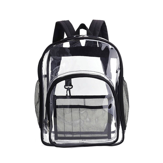 Laptop Backpack School Bags Black Transparent PVC Waterproof Large Capacity for School College Student V1294-YM0512-3111220294211