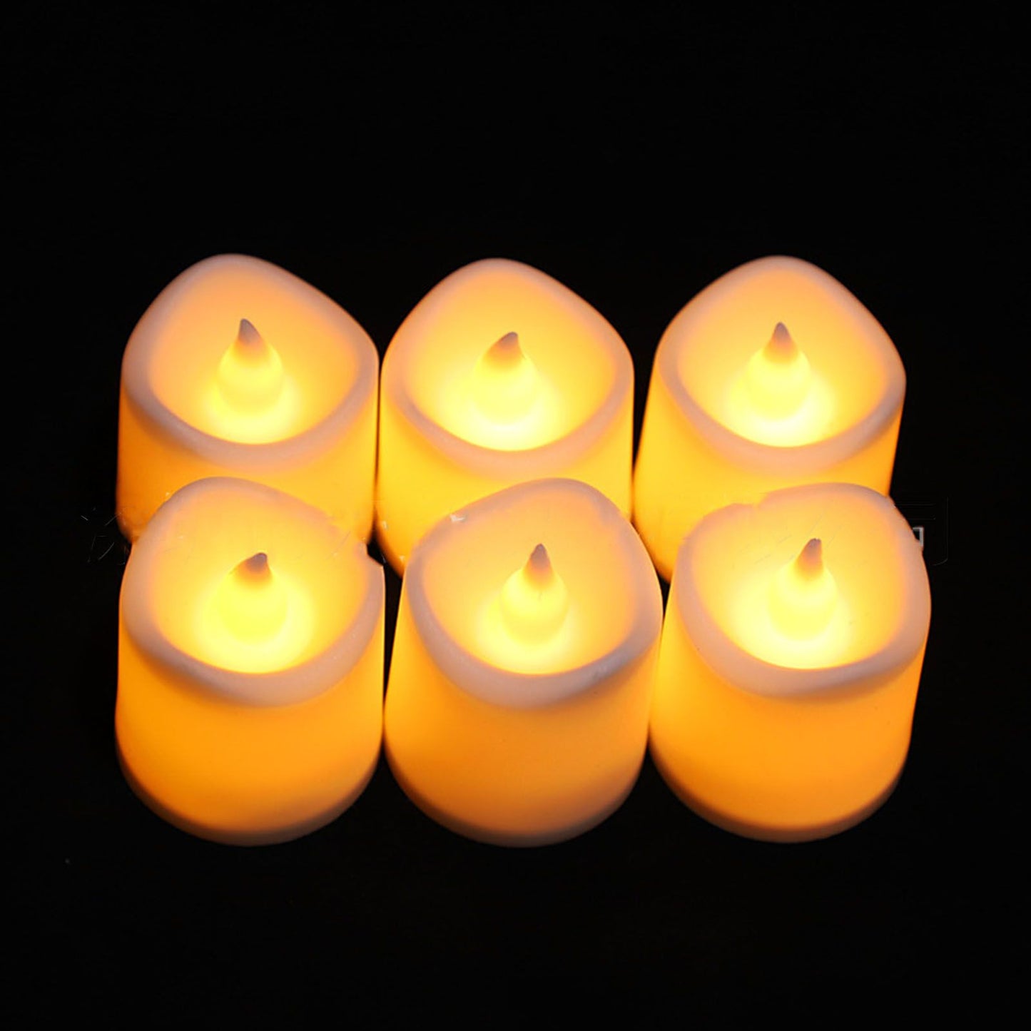 24PCS Electric LED Candles Plastic Electronic Components Tea Light Set For Wedding Confession Decoration V1294-YM0512-3111220294311