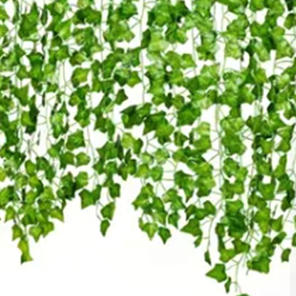 Simulated Ivy Cane Creeper Ivy Decorative Green Plants Ceiling Artificial Vine Eucalyptus Leaves 12PCS V1294-YM0512-3111220295411
