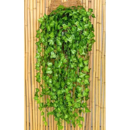 Simulated Ivy Cane Creeper Ivy Decorative Green Plants Ceiling Artificial Vine Eucalyptus Leaves 12PCS V1294-YM0512-3111220295411