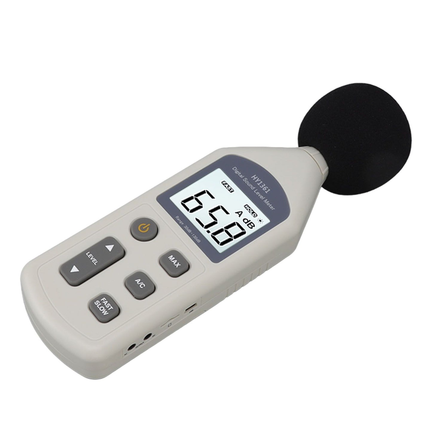 Decibel Meter High Accuracy LCD Screen 30 to 130dBA 5V USB Noise Detector with Backlight for Hospitals V1294-YM0512-3111220296211