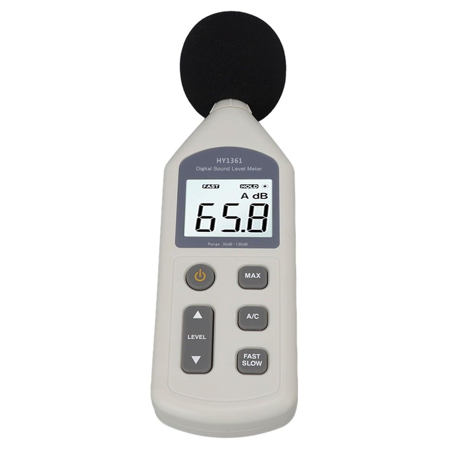 Decibel Meter High Accuracy LCD Screen 30 to 130dBA 5V USB Noise Detector with Backlight for Hospitals V1294-YM0512-3111220296211