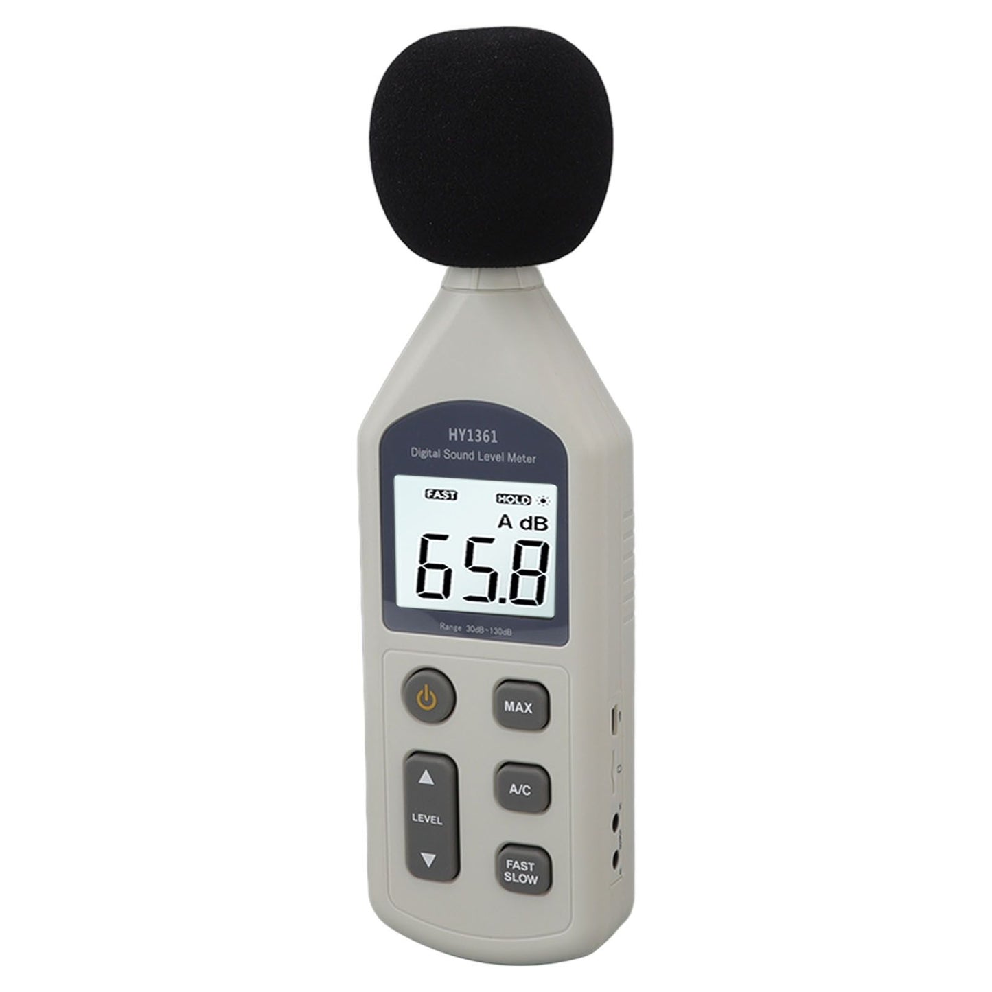 Decibel Meter High Accuracy LCD Screen 30 to 130dBA 5V USB Noise Detector with Backlight for Hospitals V1294-YM0512-3111220296211