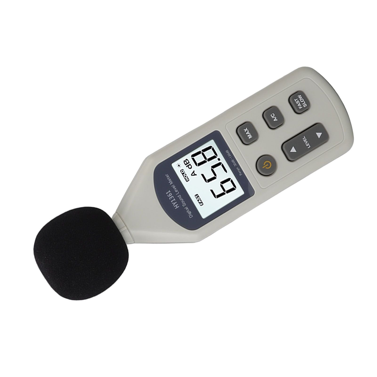 Decibel Meter High Accuracy LCD Screen 30 to 130dBA 5V USB Noise Detector with Backlight for Hospitals V1294-YM0512-3111220296211