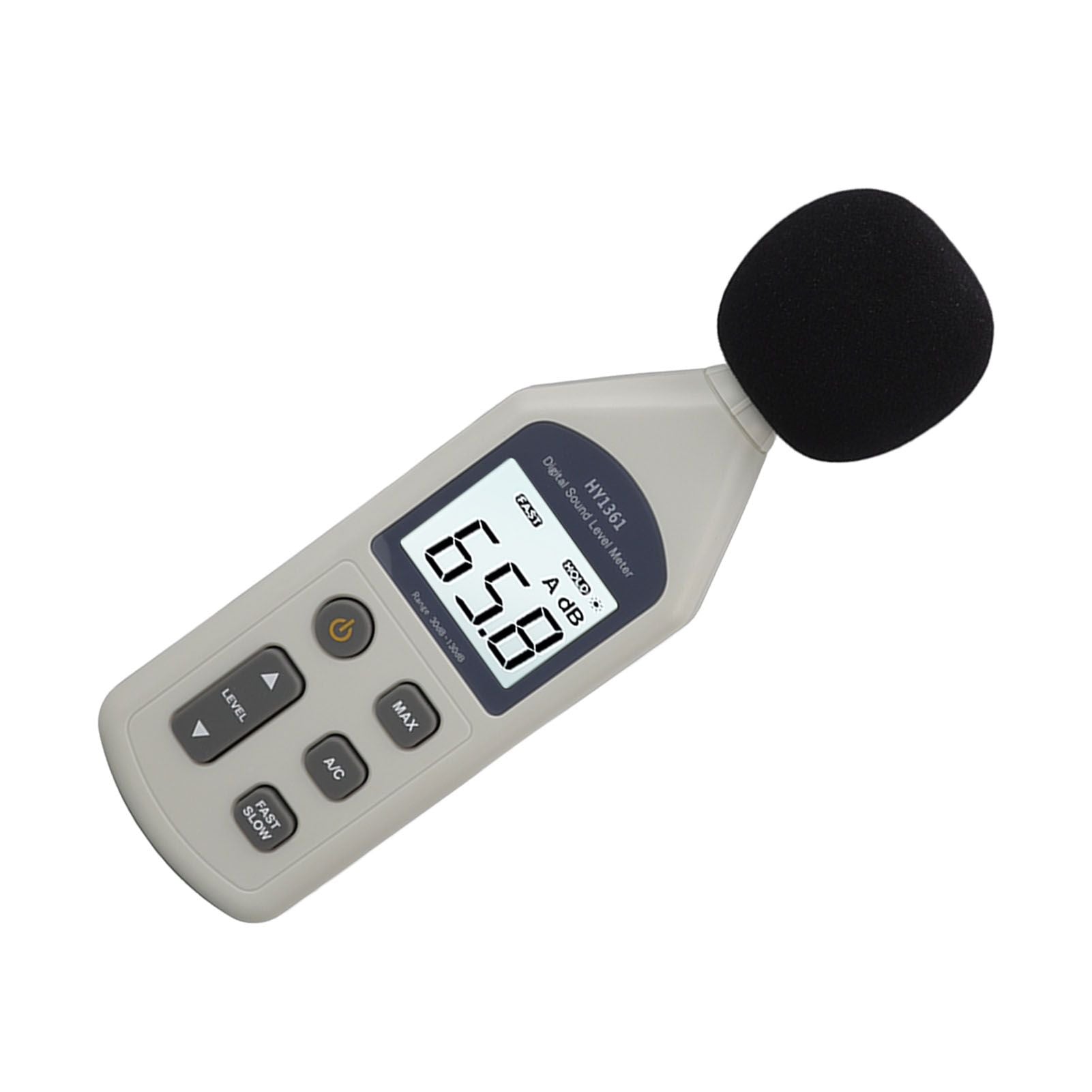 Decibel Meter High Accuracy LCD Screen 30 to 130dBA 5V USB Noise Detector with Backlight for Hospitals V1294-YM0512-3111220296211