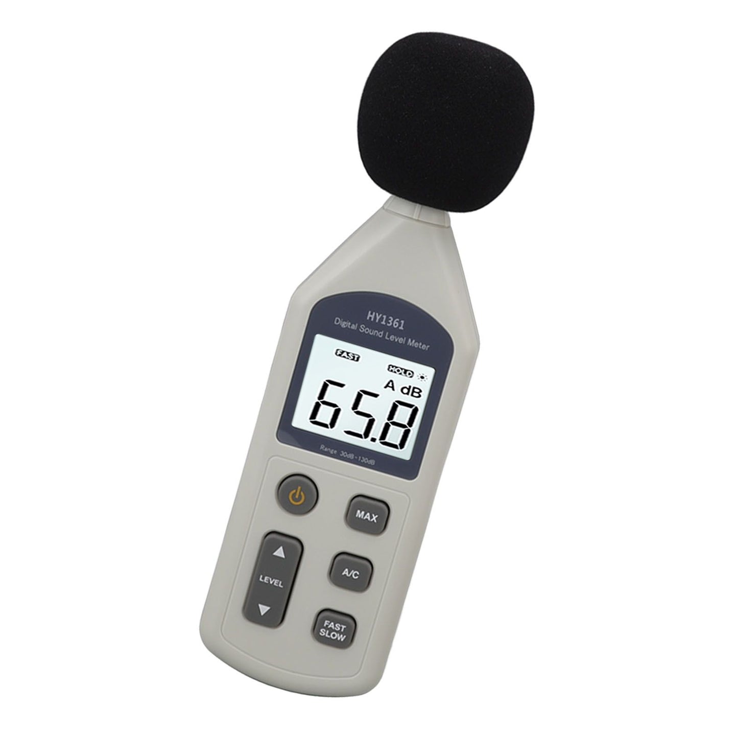 Decibel Meter High Accuracy LCD Screen 30 to 130dBA 5V USB Noise Detector with Backlight for Hospitals V1294-YM0512-3111220296211