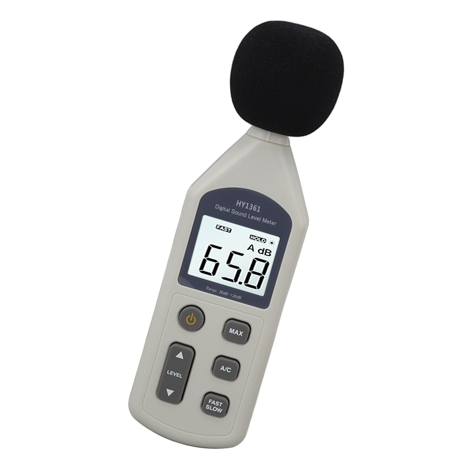 Decibel Meter High Accuracy LCD Screen 30 to 130dBA 5V USB Noise Detector with Backlight for Hospitals V1294-YM0512-3111220296211