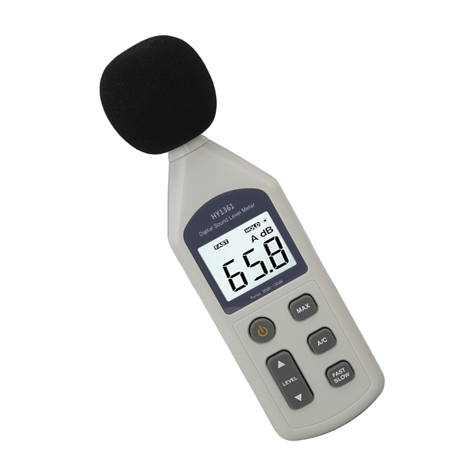 Decibel Meter High Accuracy LCD Screen 30 to 130dBA 5V USB Noise Detector with Backlight for Hospitals V1294-YM0512-3111220296211
