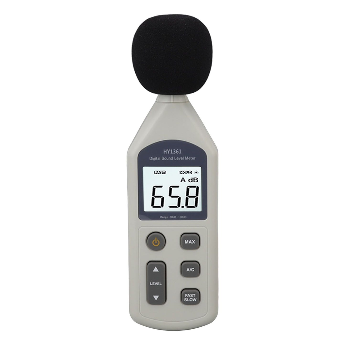 Decibel Meter High Accuracy LCD Screen 30 to 130dBA 5V USB Noise Detector with Backlight for Hospitals V1294-YM0512-3111220296211
