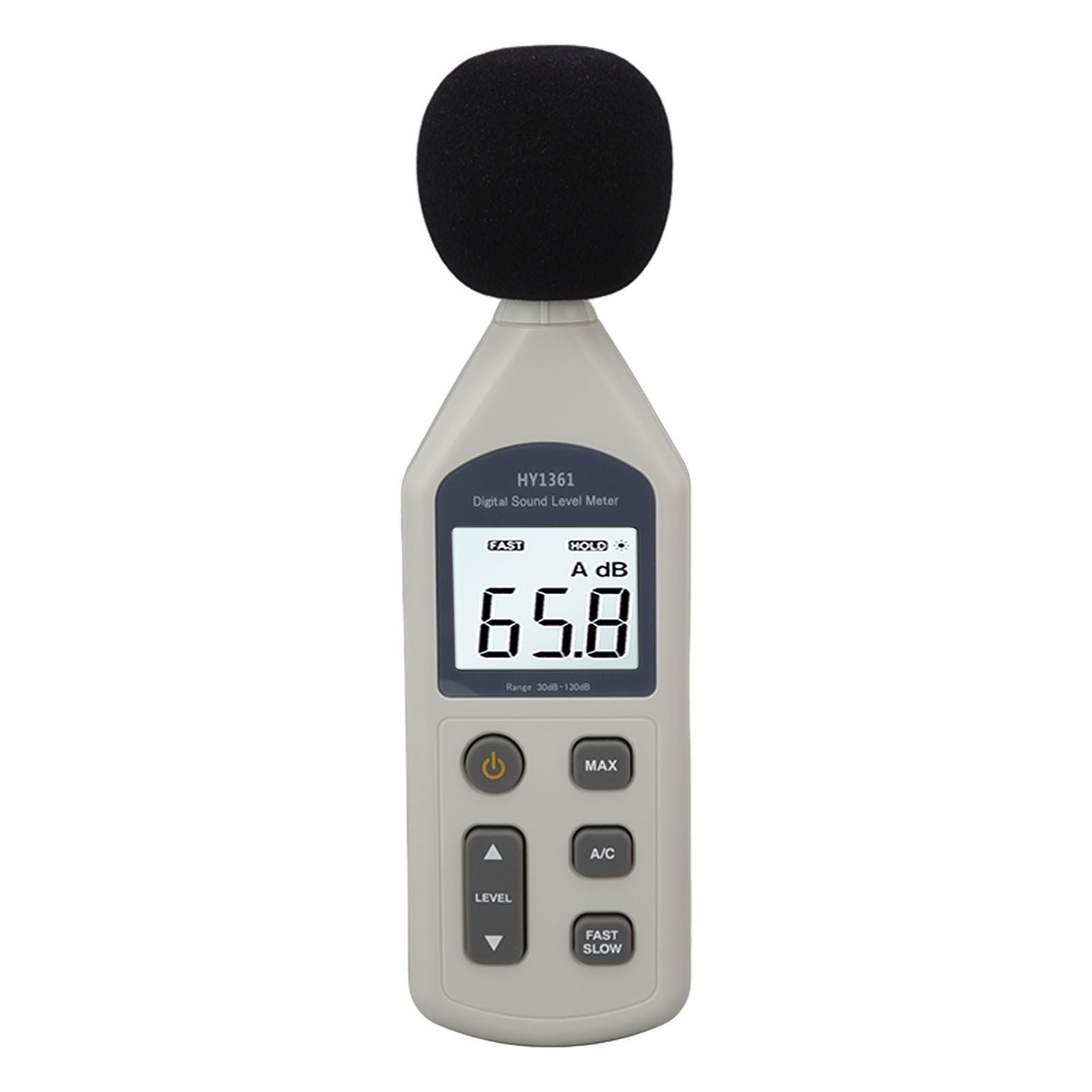 Decibel Meter High Accuracy LCD Screen 30 to 130dBA 5V USB Noise Detector with Backlight for Hospitals V1294-YM0512-3111220296211