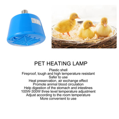 Animals Heating Lamp 100-300W 3 Level Temperature Adjustment Cultivation Chicken Heating Lamp for Livestock V1294-YM0512-3111220296411