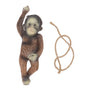 Baby Monkey Hanging Statue Exquisite Carving Resin Brown Monkey Sculptures for Trees Gardens V1294-YM0512-3111220297411