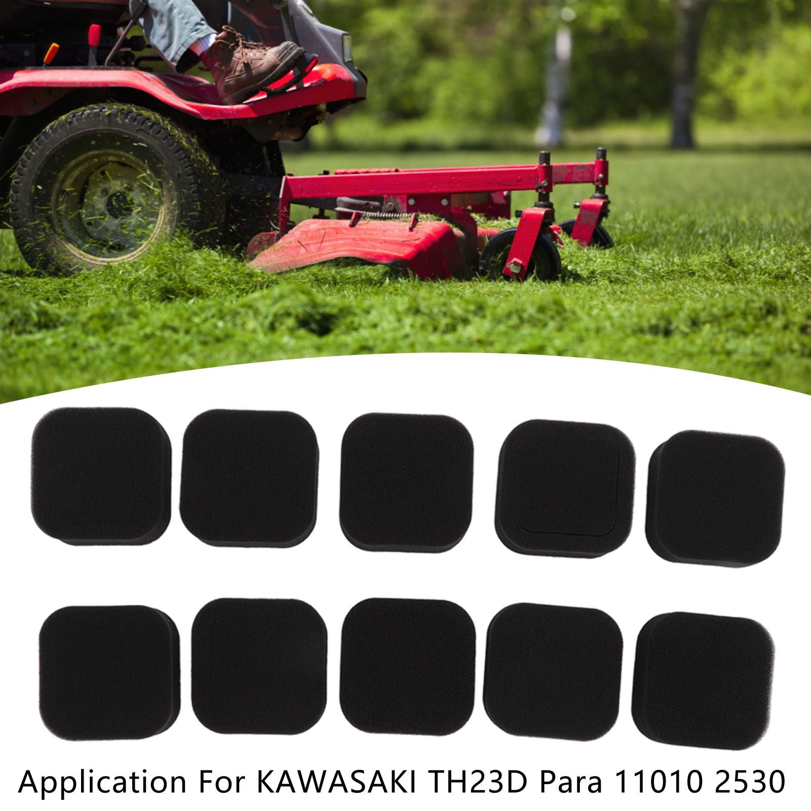 10 Pcs Air Filter for TH23D Para 11010 2530 Black Strimmer Trimmer Replacement Parts V1294-YM0512-3111220297911