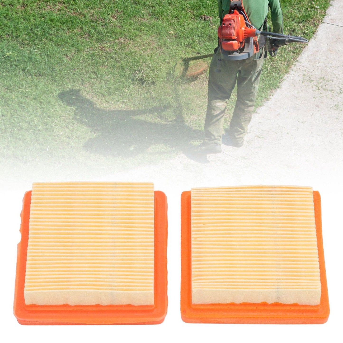 5PCS Trimmer Air Filter Panel Filter Paper Trimmer Air Filter Replacement for Stihl FS91 Garden Tool V1294-YM0512-3111220298411
