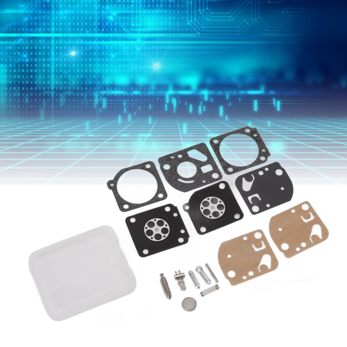 Carburetor Diaphragm and Gasket High Reliability Iron Rubber Carburetor Repair Kit for Zama Rb 29 Replacement V1294-YM0512-3111220298711