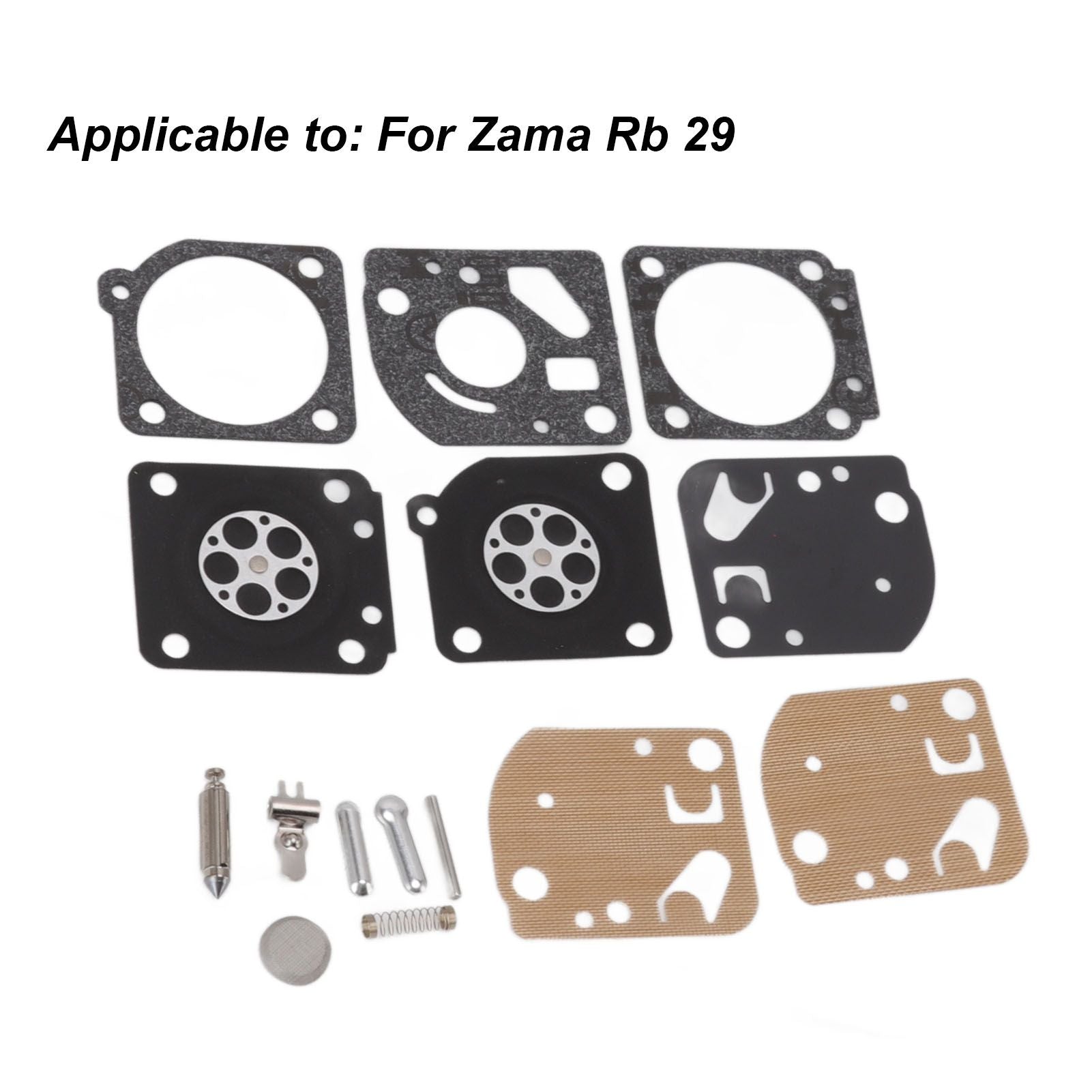 Carburetor Diaphragm and Gasket High Reliability Iron Rubber Carburetor Repair Kit for Zama Rb 29 Replacement V1294-YM0512-3111220298711