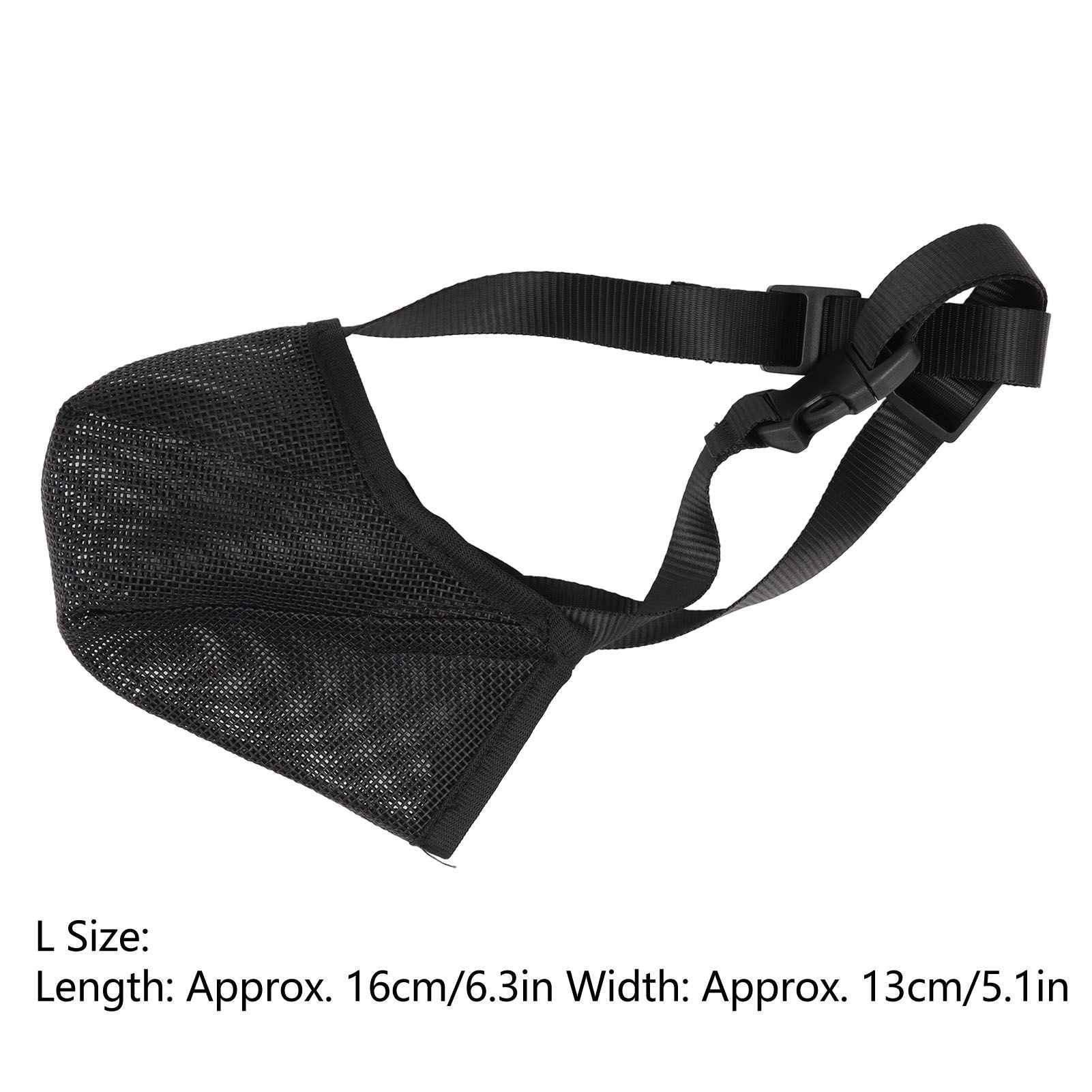 Dog Muzzle Soft Mesh Poisoned Bait Protection Pet Mouth Cover with Adjustable Straps for Small Medium Large V1294-YM0512-3111220299211