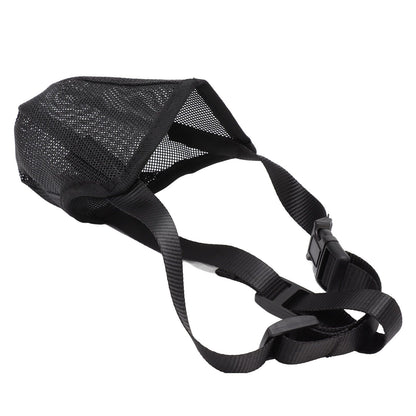Dog Muzzle Soft Mesh Poisoned Bait Protection Pet Mouth Cover with Adjustable Straps for Small Medium Large V1294-YM0512-3111220299212