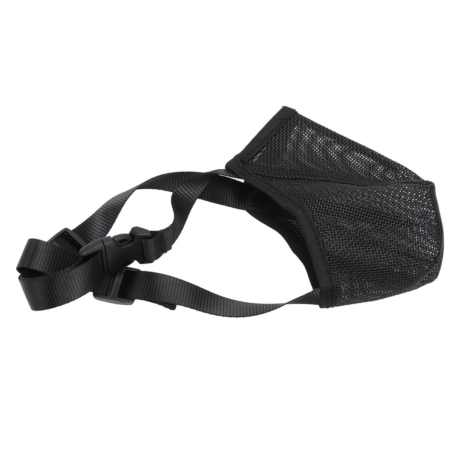Dog Muzzle Soft Mesh Poisoned Bait Protection Pet Mouth Cover with Adjustable Straps for Small Medium Large V1294-YM0512-3111220299212