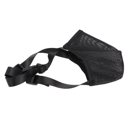 Dog Muzzle Soft Mesh Poisoned Bait Protection Pet Mouth Cover with Adjustable Straps for Small Medium Large V1294-YM0512-3111220299212