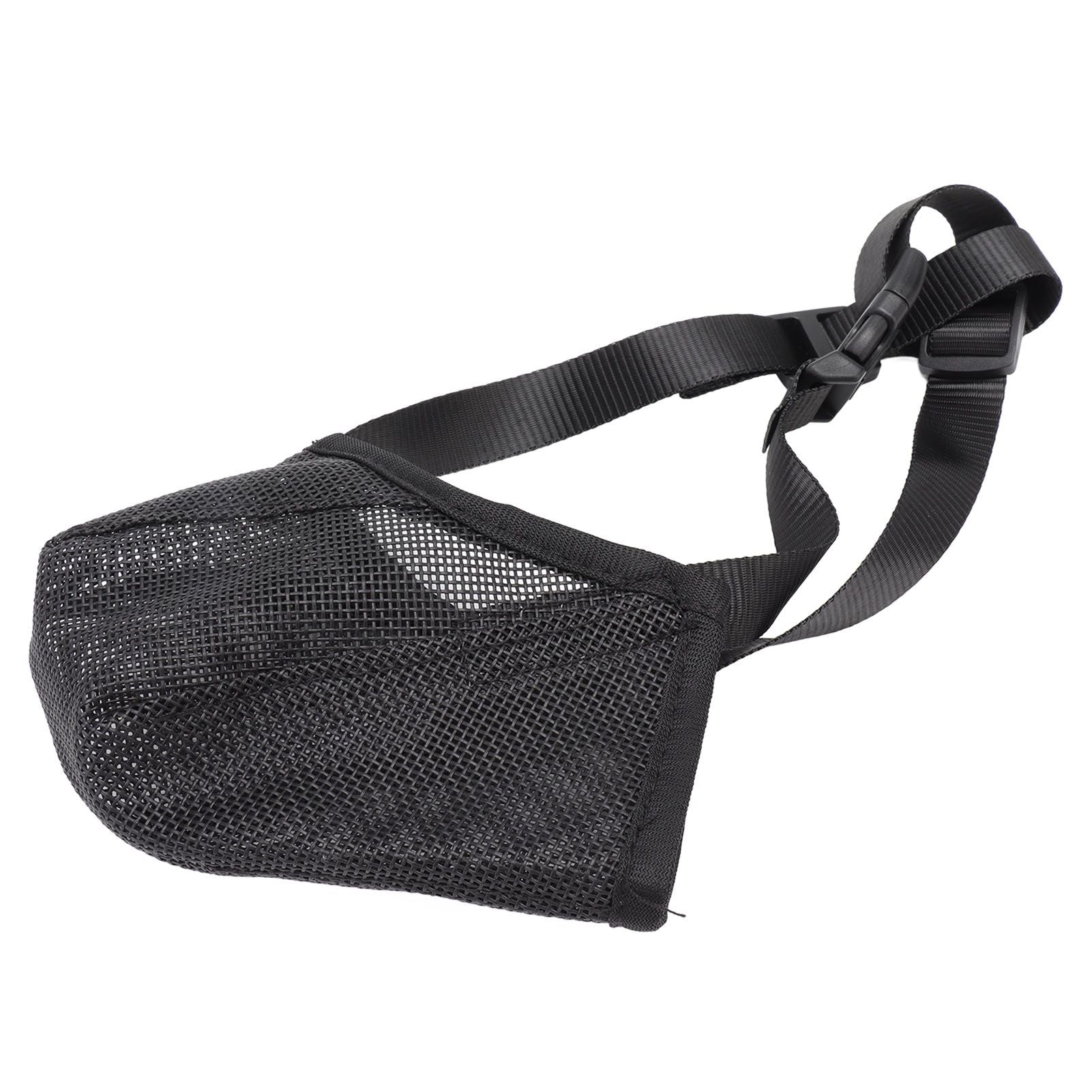 Dog Muzzle Soft Mesh Poisoned Bait Protection Pet Mouth Cover with Adjustable Straps for Small Medium Large V1294-YM0512-3111220299212