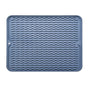 Table Insulating Rubber Mat Anti Slip Waterproof Heat Resistant Dish Drying Placemat for Kitchen Blue V1294-YM0512-3111220299311