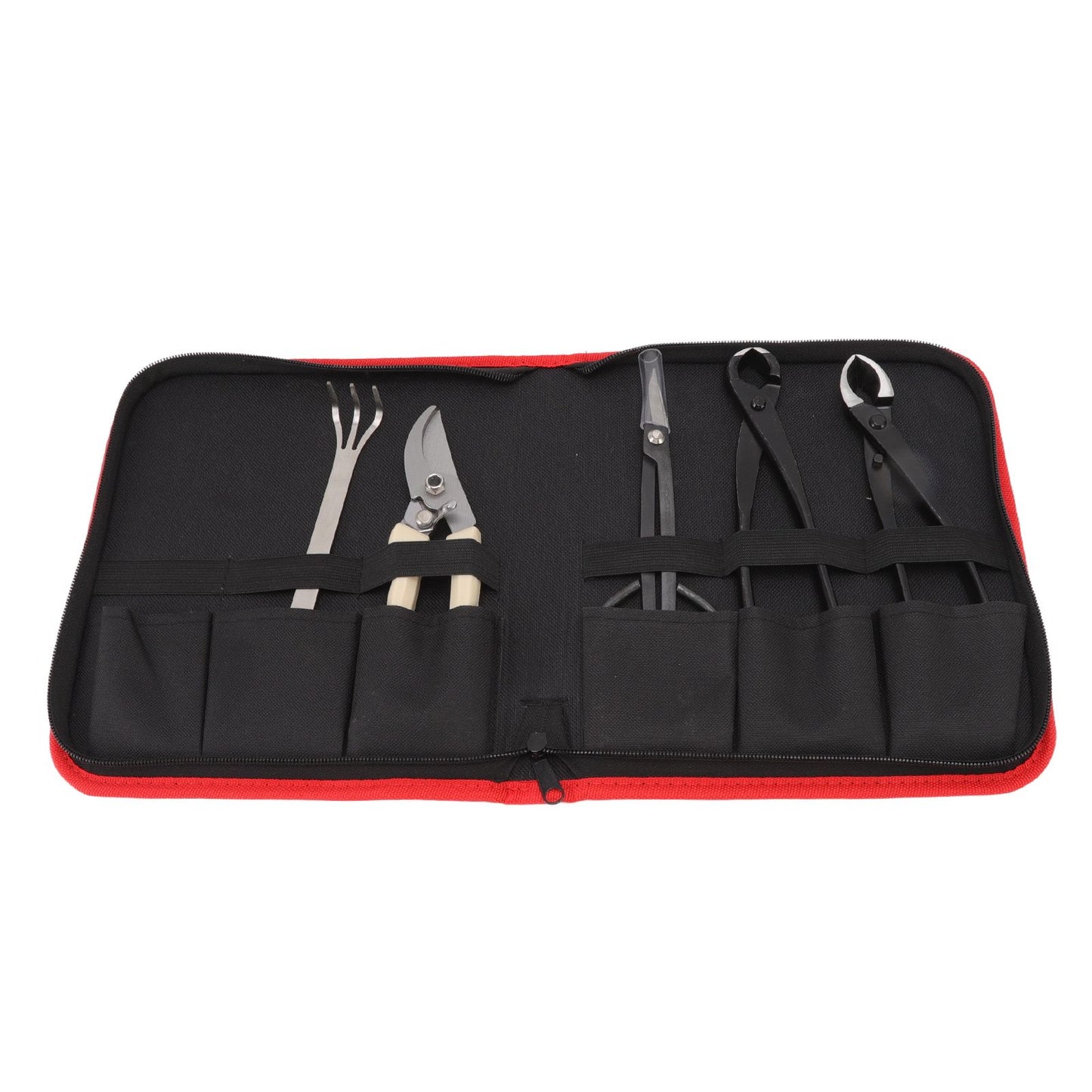 5Pcs Bonsai Tool Set Kit Carbon Steel Bonsai Scissors Rake Branch Cutter Pruning Shears Pliers Garden Tools V1294-YM0512-3111220300311