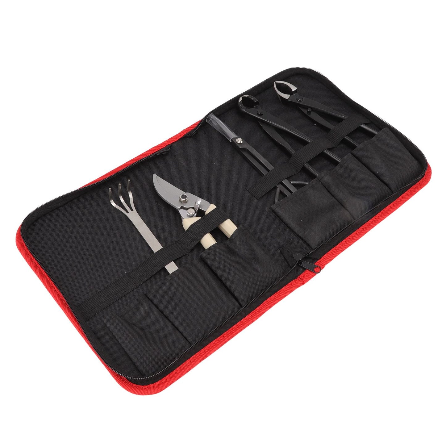5Pcs Bonsai Tool Set Kit Carbon Steel Bonsai Scissors Rake Branch Cutter Pruning Shears Pliers Garden Tools V1294-YM0512-3111220300311