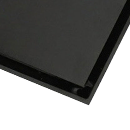 4 Inch Square Invisible Shower Drain Stainless Steel Anti Odor Bathroom Floor Drain 1.3mm Tileable Black V1294-YM0512-3112220070911