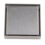 4 Inch Square Invisible Shower Drain Stainless Steel Anti Odor Bathroom Floor Drain 1.3mm Tileable Brushed V1294-YM0512-3112220070913