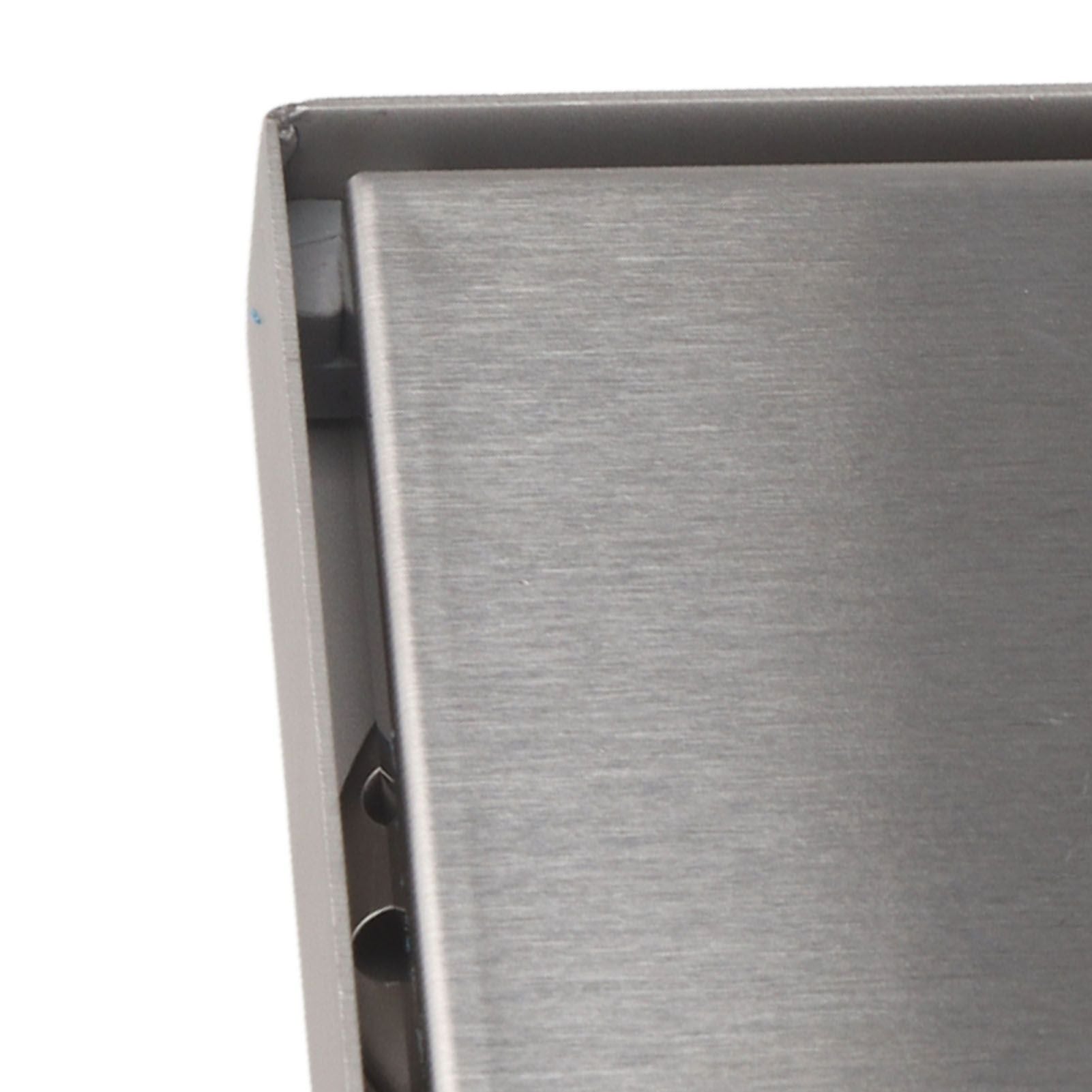 4 Inch Square Invisible Shower Drain Stainless Steel Anti Odor Bathroom Floor Drain 1.3mm Tileable Brushed V1294-YM0512-3112220070913