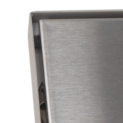 4 Inch Square Invisible Shower Drain Stainless Steel Anti Odor Bathroom Floor Drain 1.3mm Tileable Brushed V1294-YM0512-3112220070913