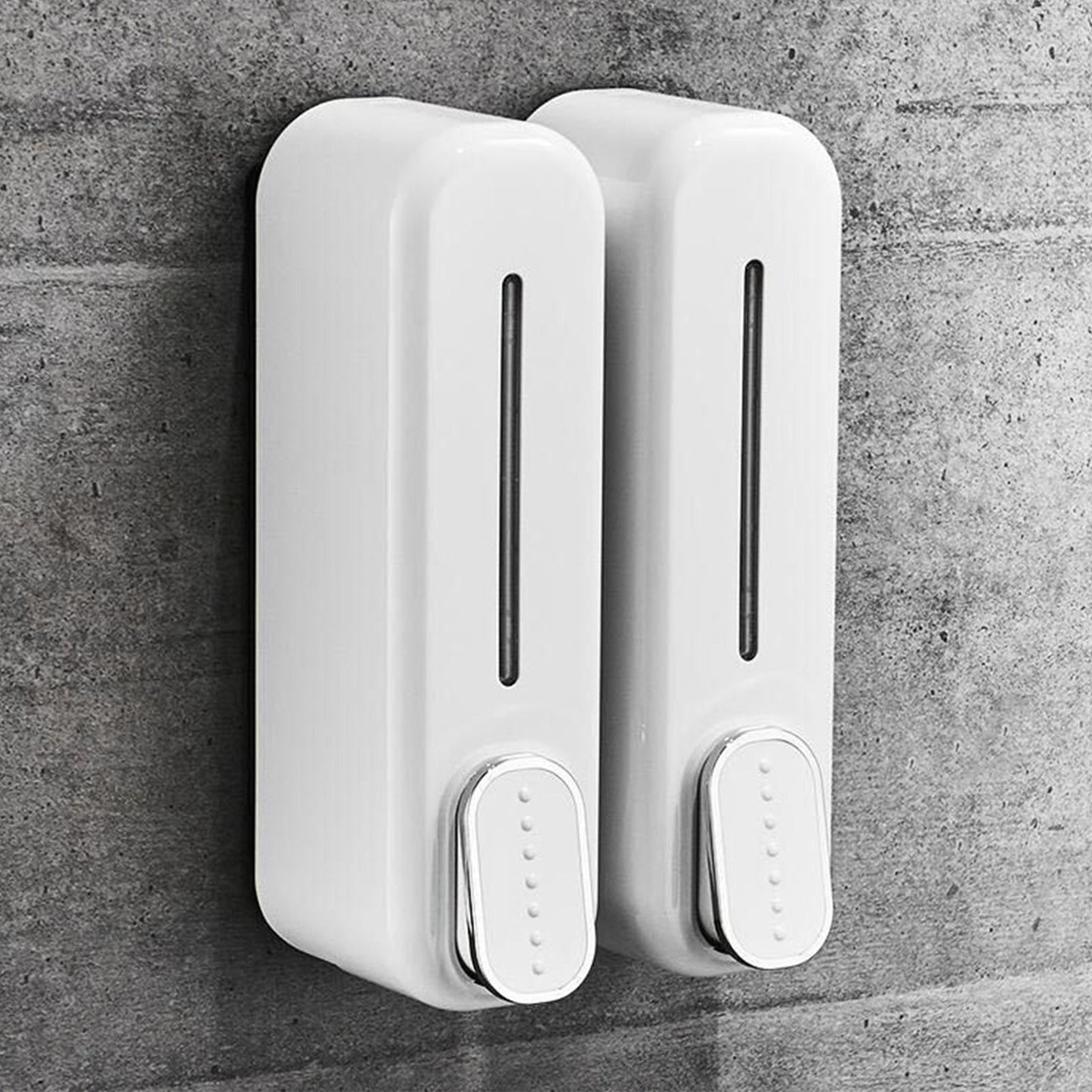 300ml Manual Soap Dispenser Press ABS Wall Mounted Shower Gel Container for Home Hotel White V1294-YM0512-3112220071511