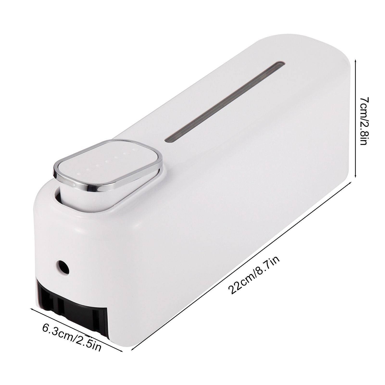 300ml Manual Soap Dispenser Press ABS Wall Mounted Shower Gel Container for Home Hotel White V1294-YM0512-3112220071511