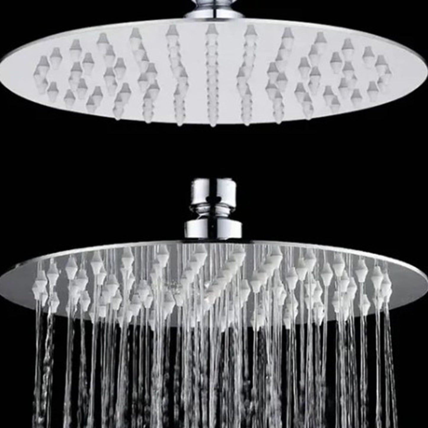 201 Stainless Steel Shower Head 8 Inch High Pressure Rainfall Shower Head for Bathroom Tour V1294-YM0512-3112220072312