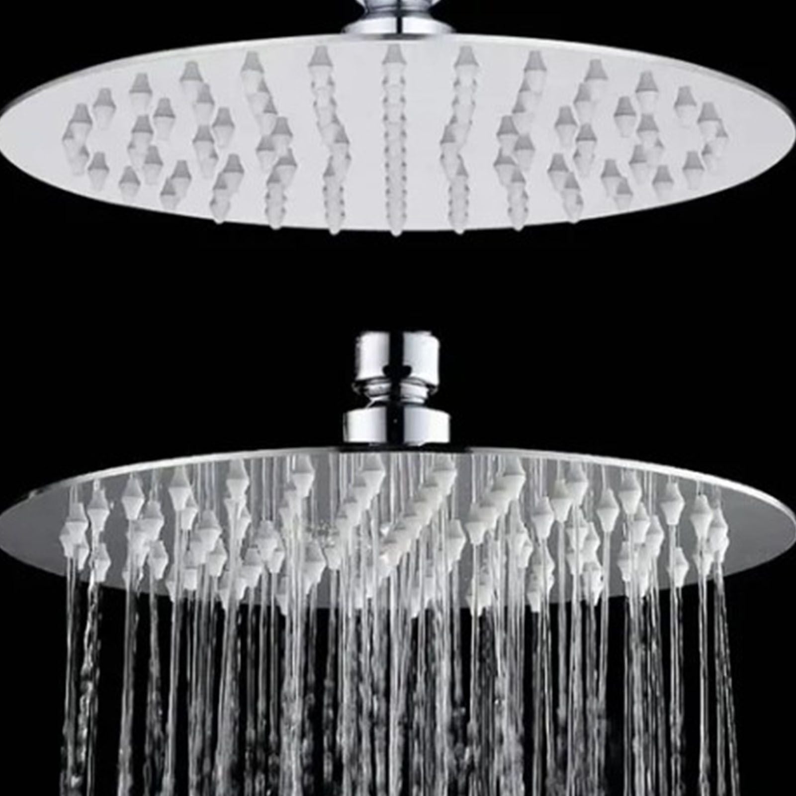 201 Stainless Steel Shower Head 8 Inch High Pressure Rainfall Shower Head for Bathroom Tour V1294-YM0512-3112220072312