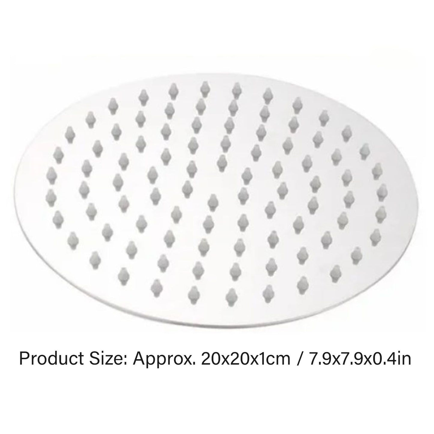 201 Stainless Steel Shower Head 8 Inch High Pressure Rainfall Shower Head for Bathroom Tour V1294-YM0512-3112220072312