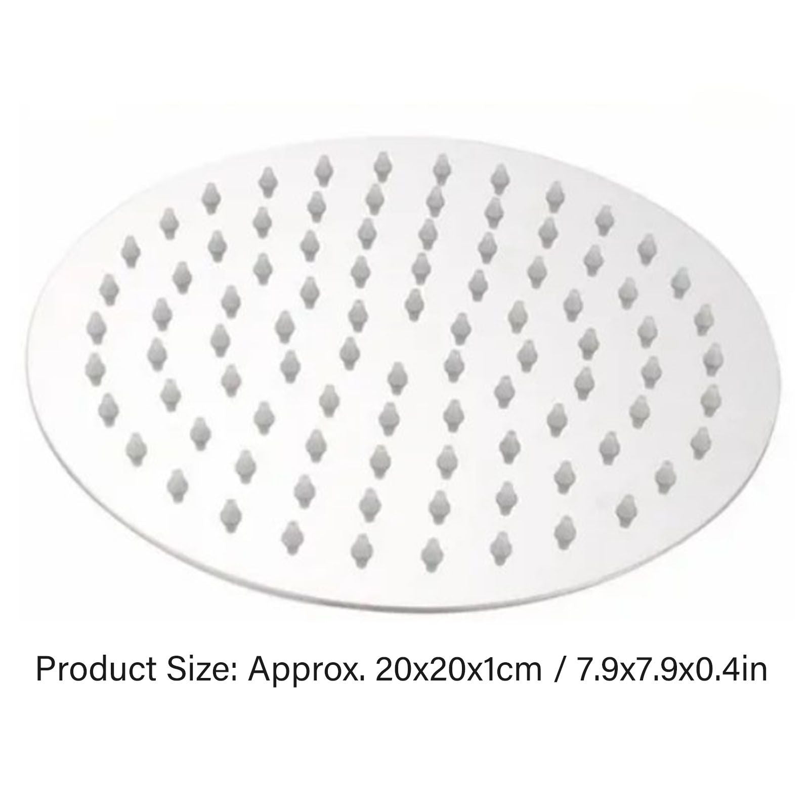 201 Stainless Steel Shower Head 8 Inch High Pressure Rainfall Shower Head for Bathroom Tour V1294-YM0512-3112220072312