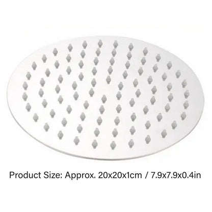 201 Stainless Steel Shower Head 8 Inch High Pressure Rainfall Shower Head for Bathroom Tour V1294-YM0512-3112220072312