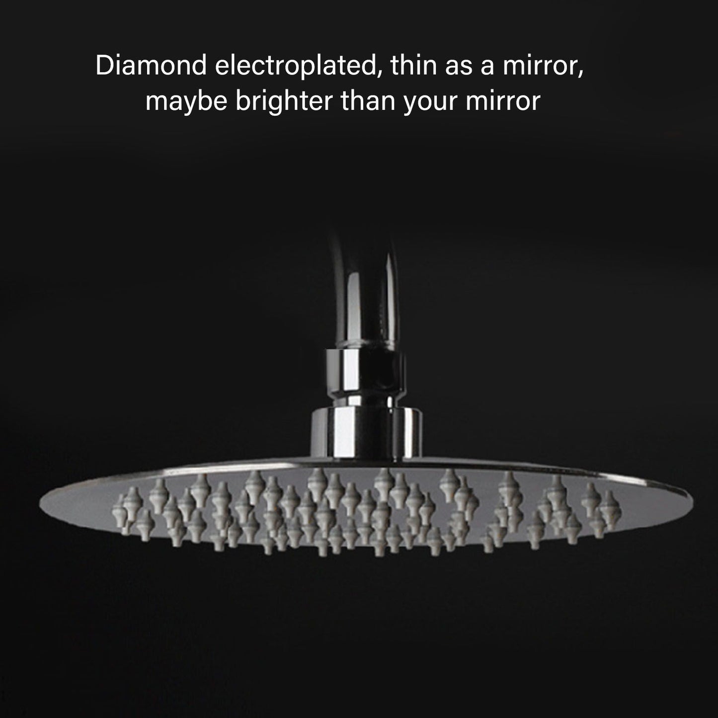 201 Stainless Steel Shower Head 8 Inch High Pressure Rainfall Shower Head for Bathroom Tour V1294-YM0512-3112220072312